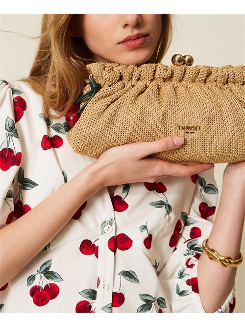 Borsa clutch in rafia con charm TWINSET | 261 TD8280/00193